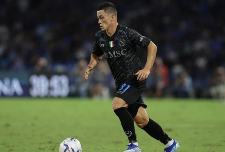 Giacomo Raspadori in campo con la maglia del Napoli - foto LaPresse - Fattidipallone.it