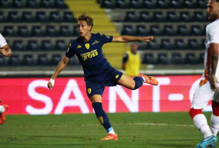 Jacopo Fazzini in campo con la maglia dell'Empoli - foto LaPresse - Fattidipallone.it