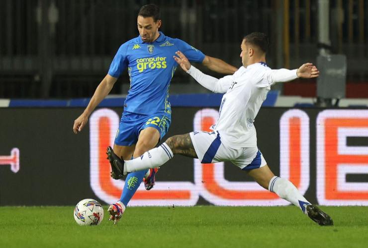 Mattia De Sciglio in campo con la maglia dell'Empoli - foto Facebook - Fattidipallone.it