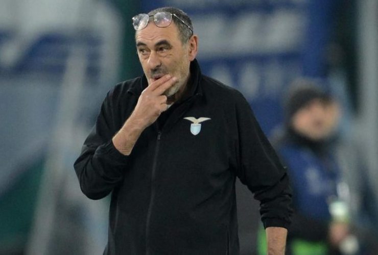 Maurizio Sarri ai tempi della panchina alla Lazio lo scorso anno - foto LaPresse - Fattidipallone.it