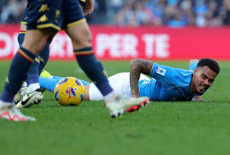 Cyril Ngonge con il Napoli - foto LaPresse - Fattidipallone.it