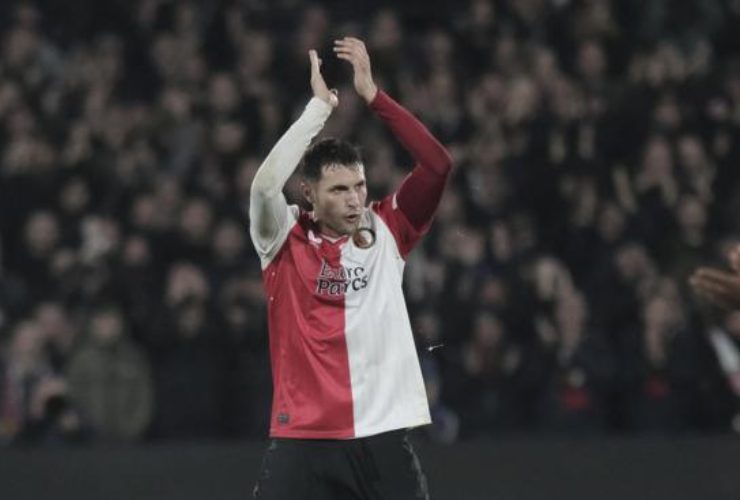 Santiago Gimenez con la maglia del Feyenoord - foto LaPresse - Fattidipallone.it