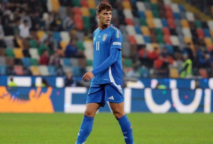 Daniel Maldini al debutto in Nazionale con Spalletti - foto LaPresse - Fattidipallone.it