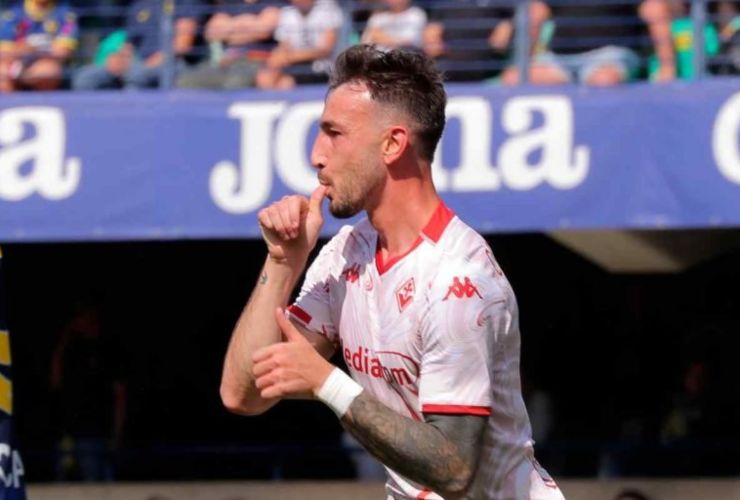 Gaetano Castrovilli con la maglia della Fiorentina - foto LaPresse - Fattidipallone.it