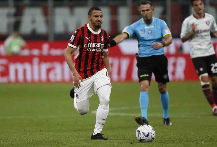 Ismael Bennacer in campo con il Milan - foto LaPresse - Fattidipallone.it