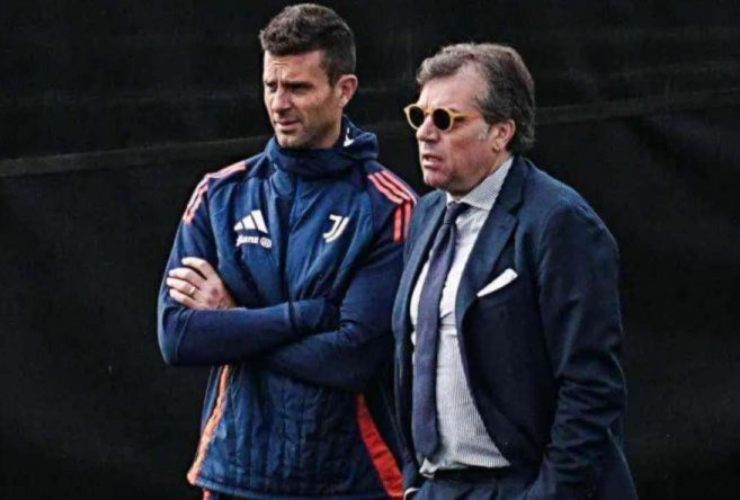 Thiago Motta e Cristiano Giuntoli - foto LaPresse - Fattidipallone.it