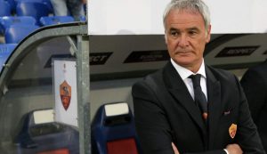 Claudio Ranieri sulla panchina della Roma - foto LaPresse - Fattidipallone.it