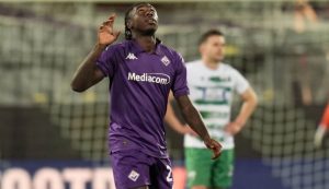 Moise Kean, attaccante della Fiorentina – foto LaPresse – Fattidipallone.it