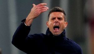 Thiago Motta incita i suoi - foto LaPresse - Fattidipallone.it